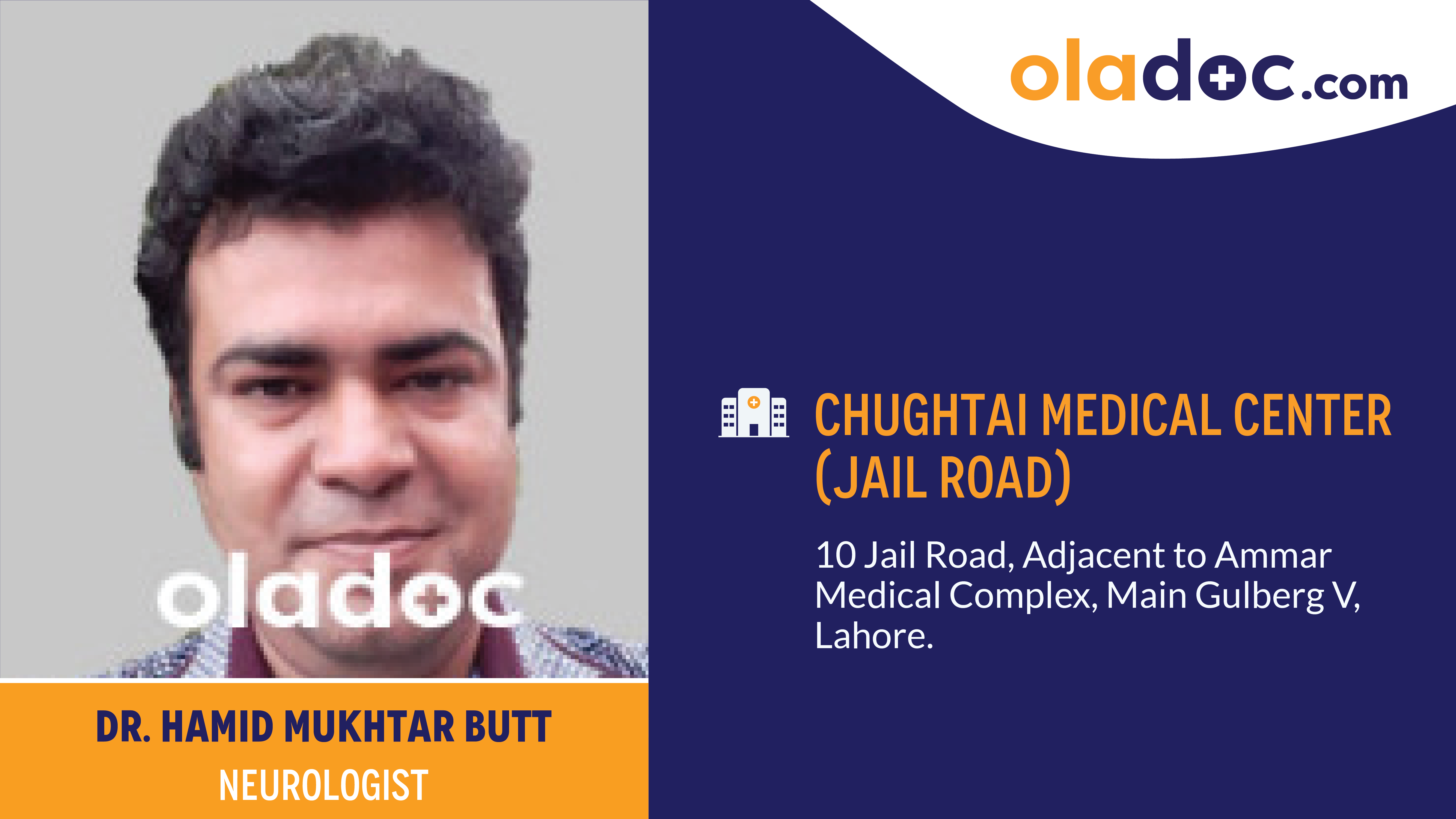 Practice locations of Dr.Hamid Mukhtar Butt